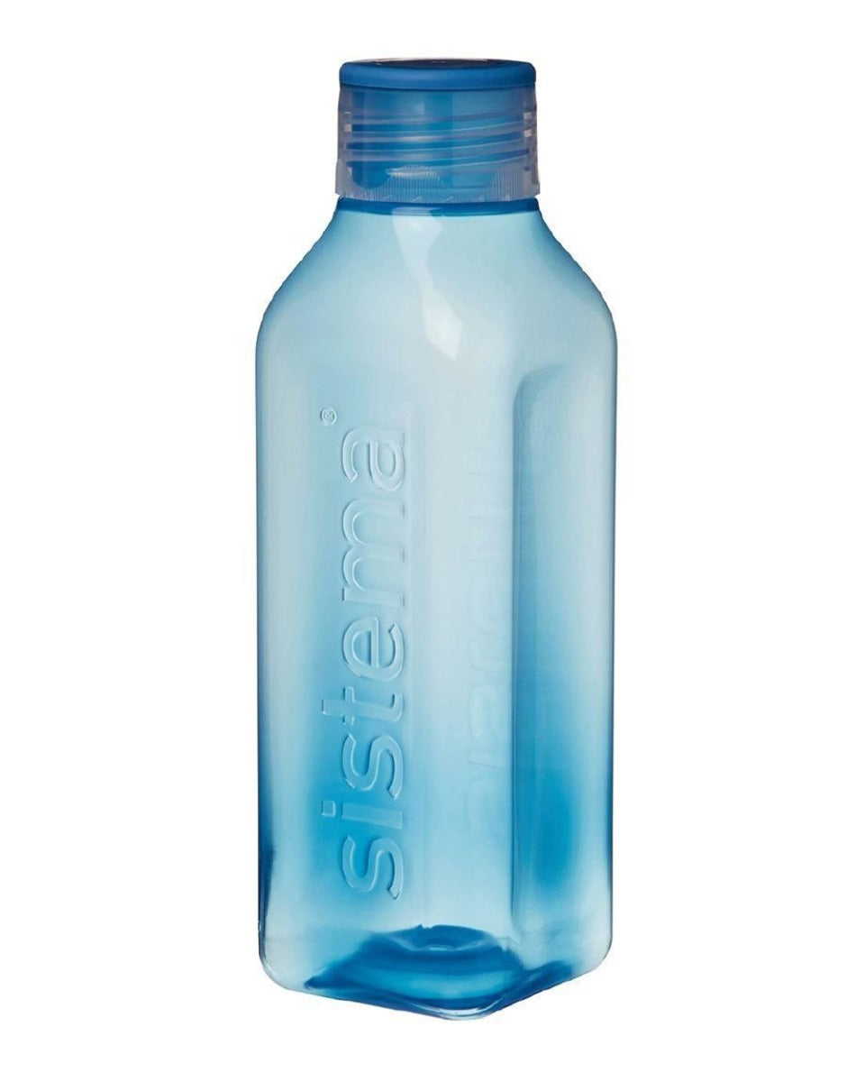 Sistema 1L Square Water Bottle Sky Blue