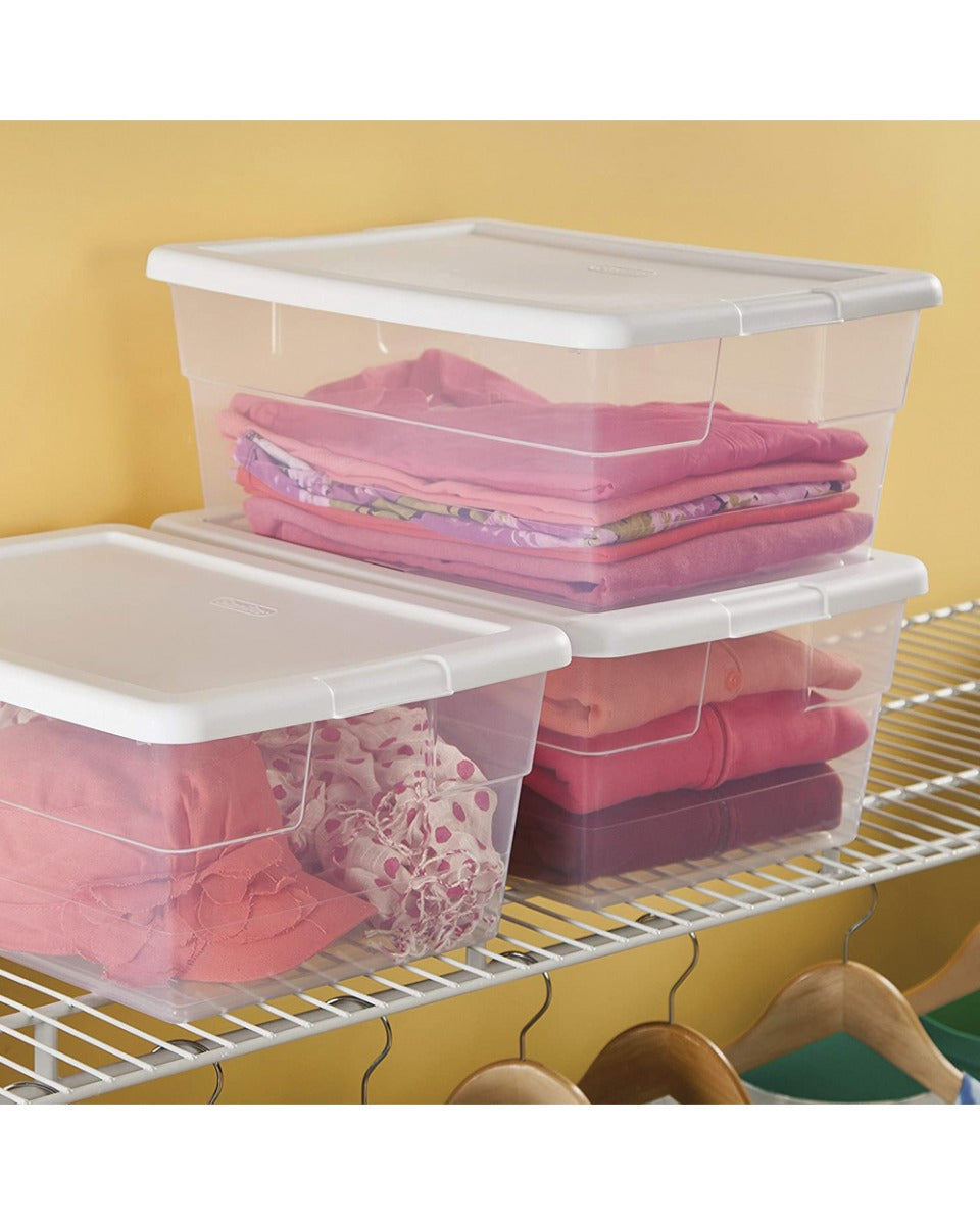 Sterilite Plastic Storage Lid Box - 16 Quart