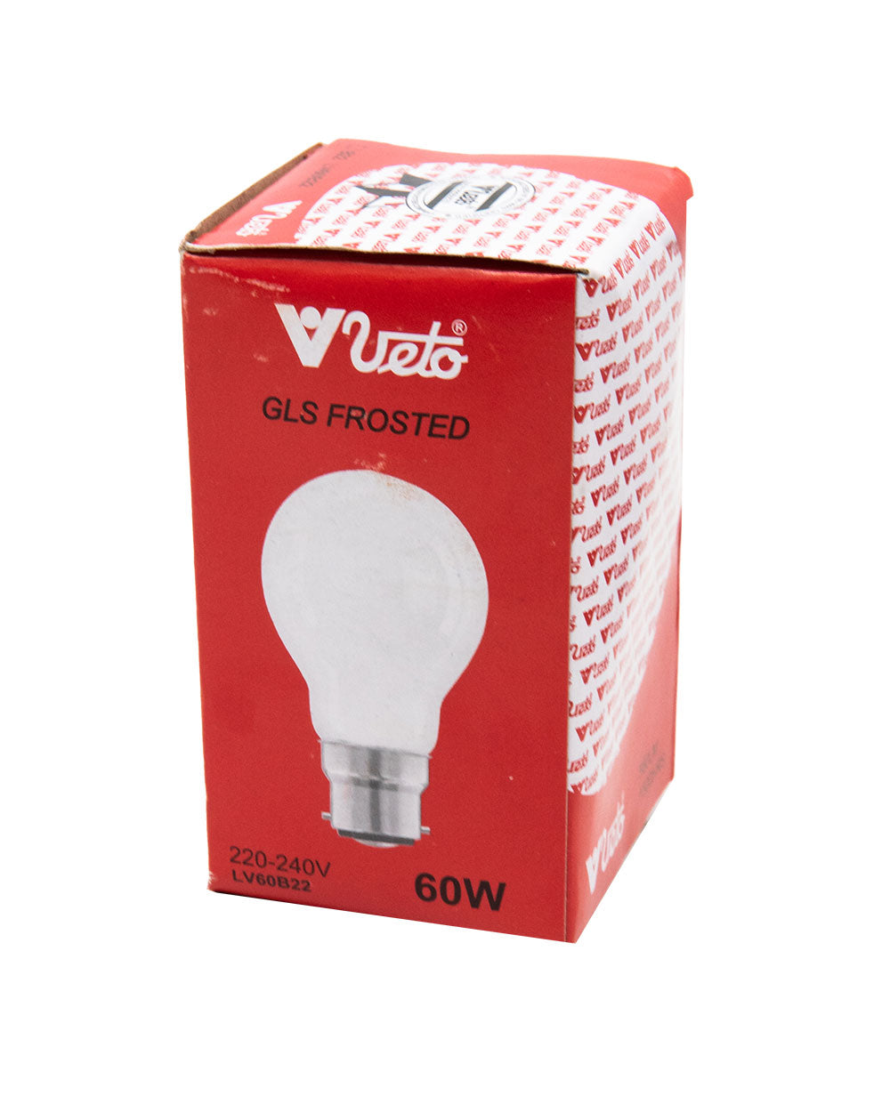Veto Incandescent Frosted Bulb B22
