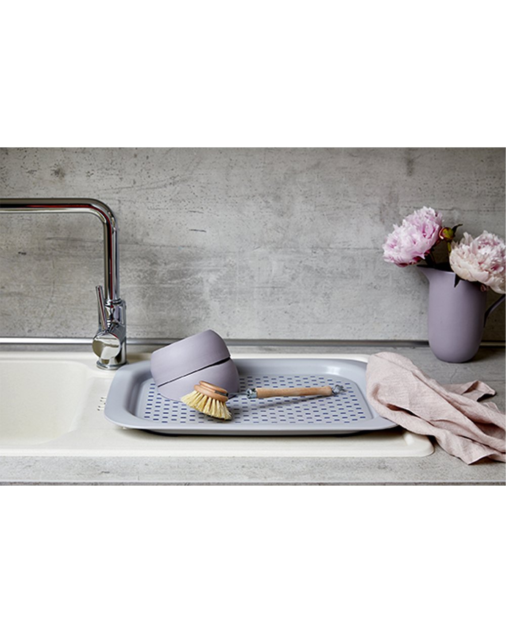 Wenko Anti Slip Tray Grey