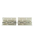 Homesmiths Bearing Hinges 4 inch Chrome Plated