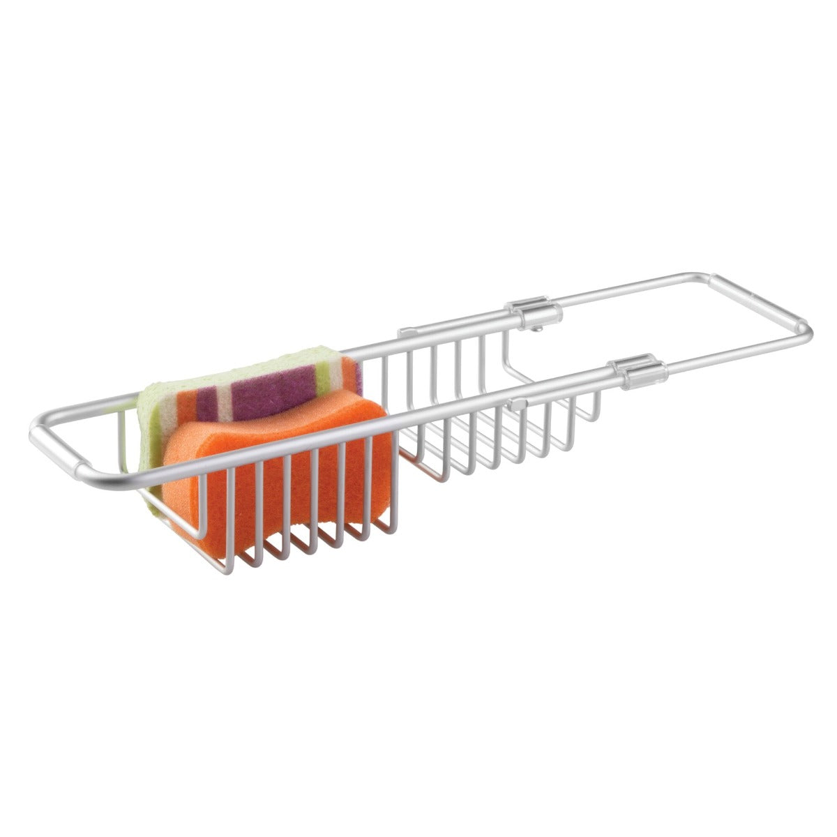 iDesign Metro Aluminum Over Sink Caddy Silver