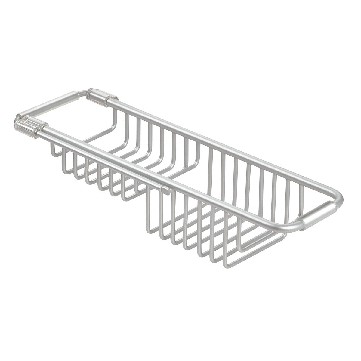 iDesign Metro Aluminum Over Sink Caddy Silver