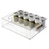 iDesign RPET Linus Shallow Divided Stacking Bin Clear