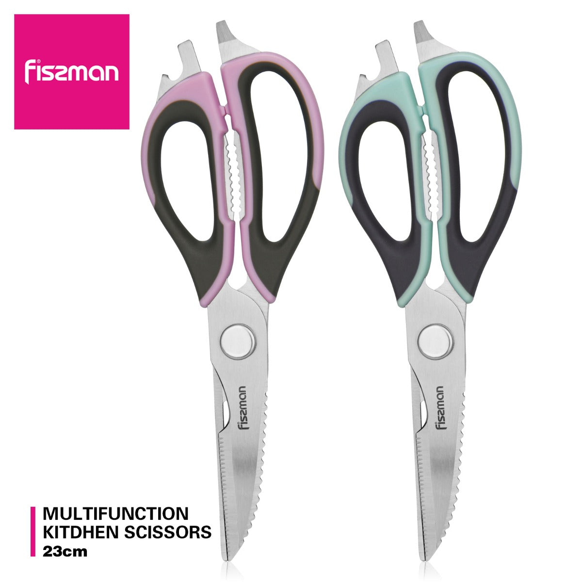 Fissman Multifunction Kitchen Scissors 23cm Stainless Steel