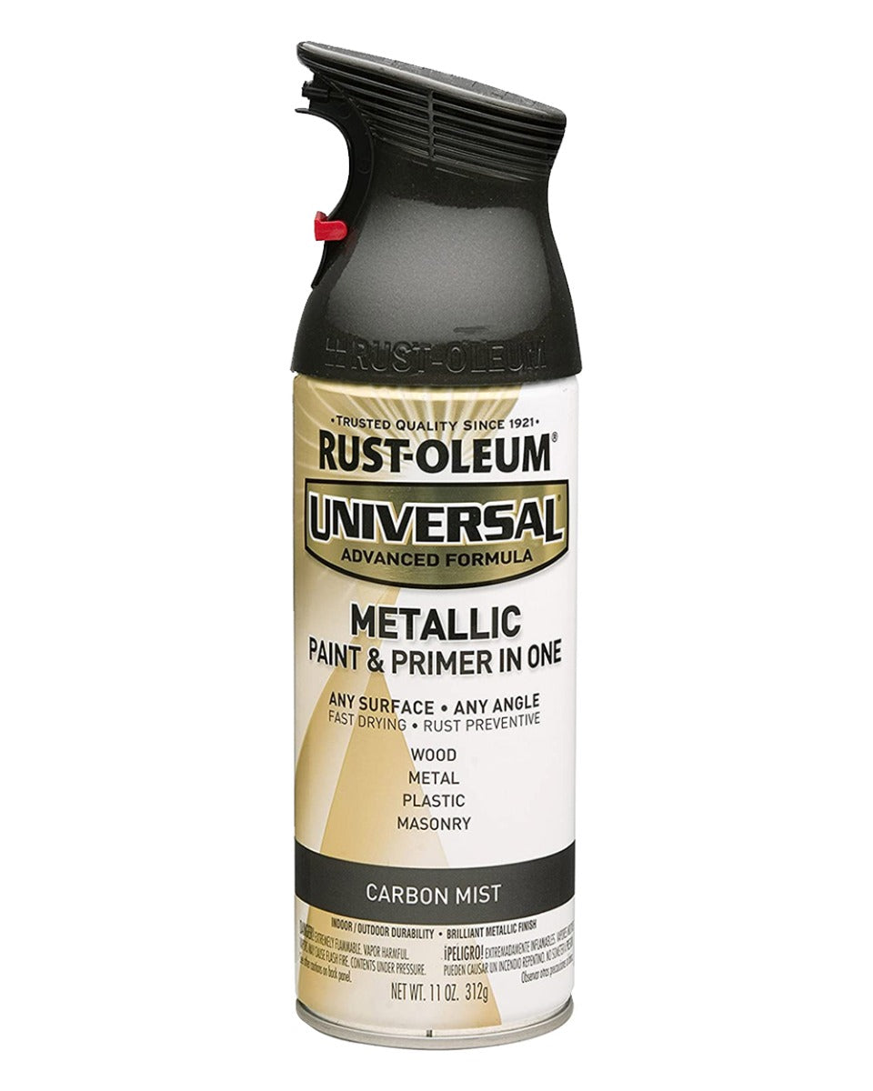 RustOleum Universal All Surface Spray Paint 11Oz Metallic Carbon Mist