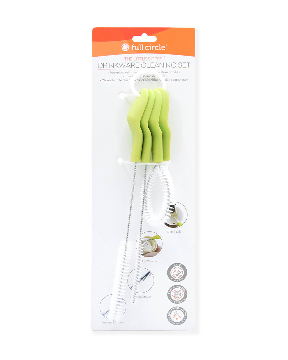 Full Circle Little Sipper Drinkware Cleaning Set of 4