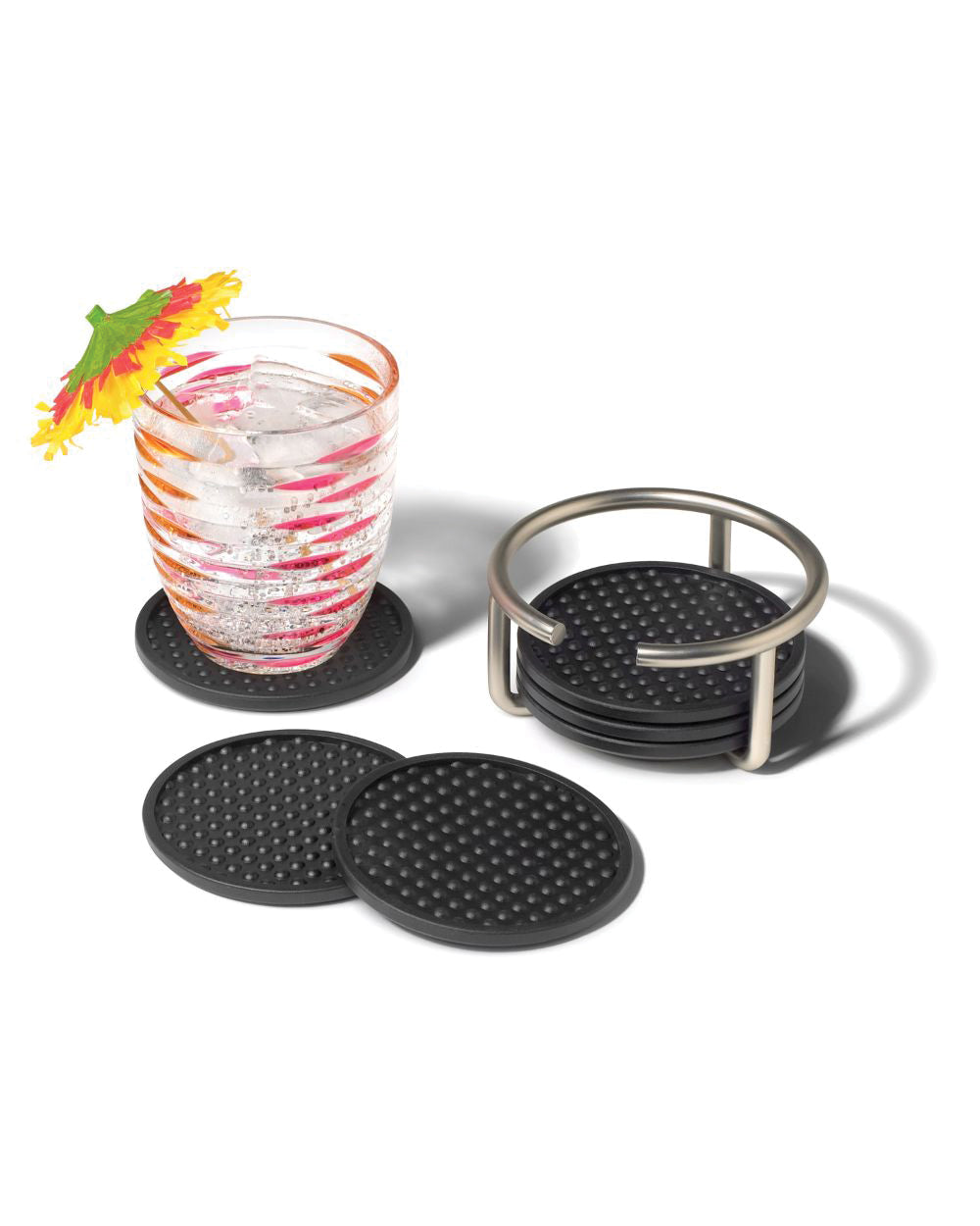Spectrum Euro Coaster Container with 6 Coasters
