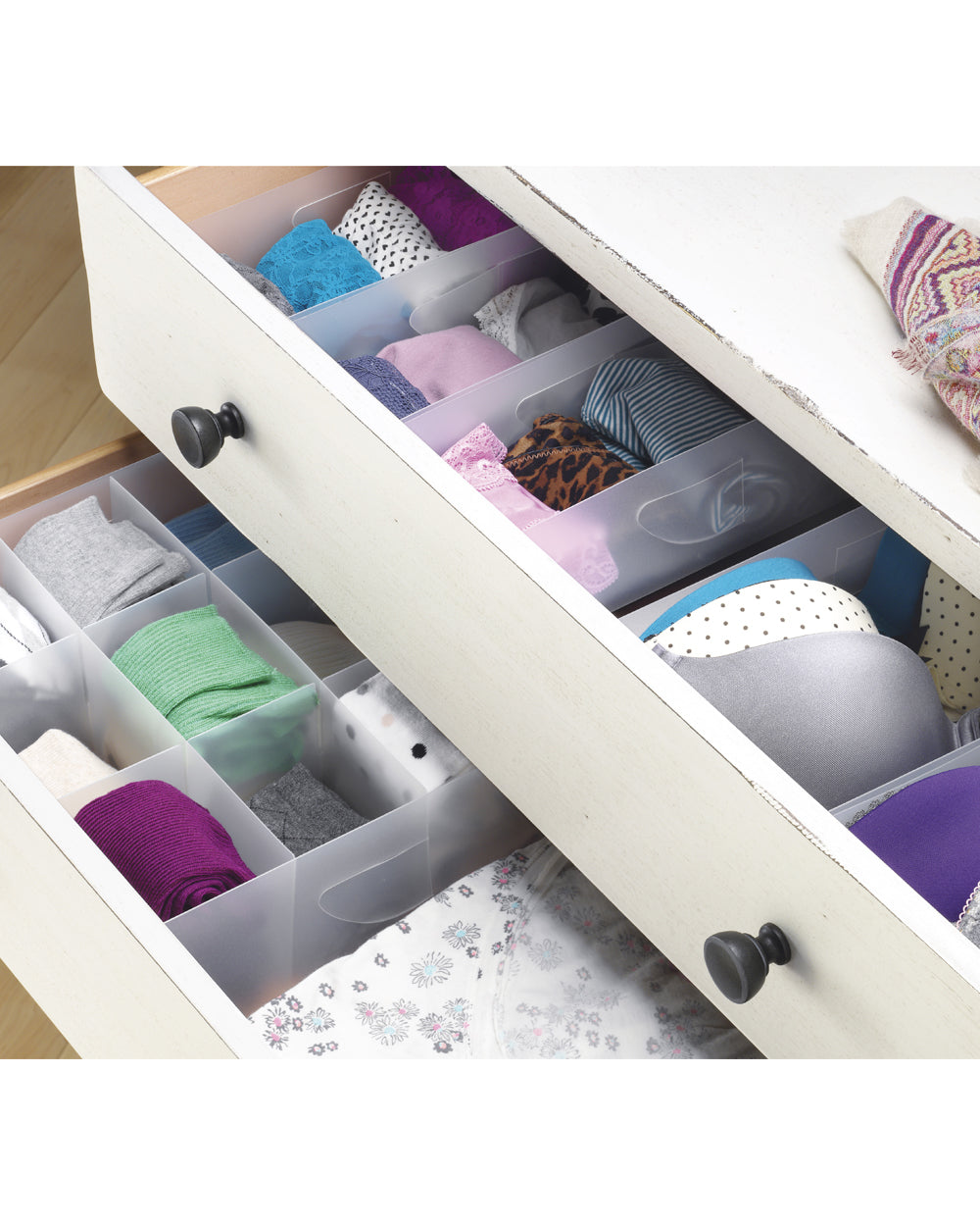 Whitmor White Drawer Oragnizers Set of 6