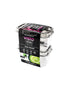 Visto Max 420ML Rectangle Storage Container Twin Pack with Clear Base & Lid