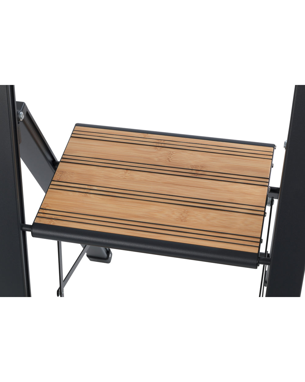 Wenko Folding 3 Step Aluminum Ladder Black