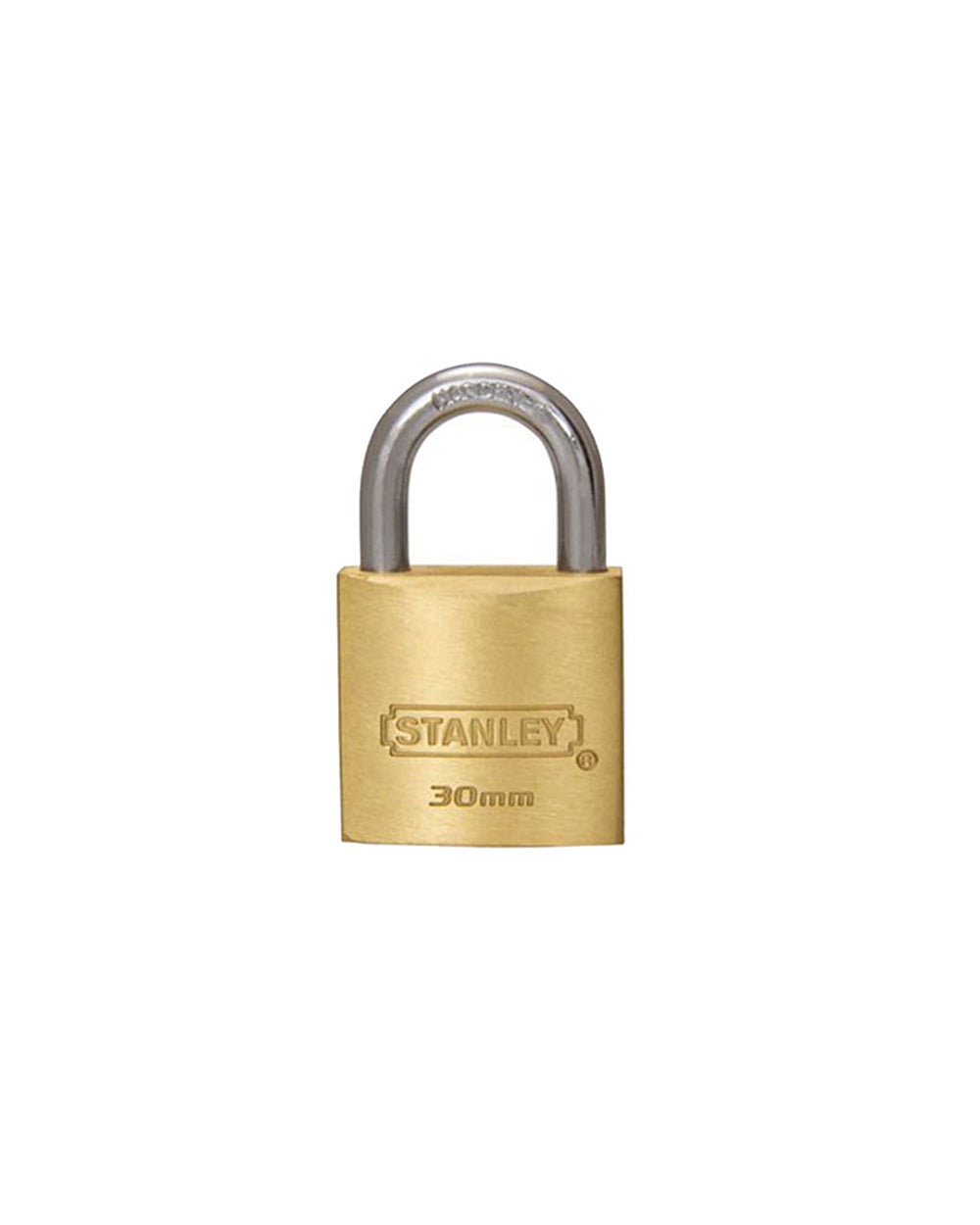 Stanley Brass Padlock 30mm Standard Shackle
