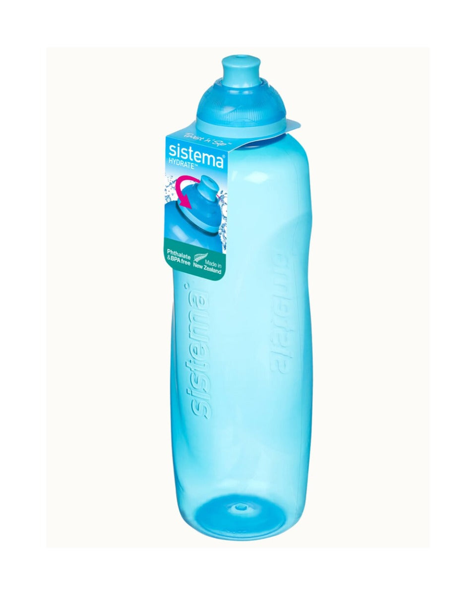 Sistema 600ML Helix Squeeze Bottle Blue