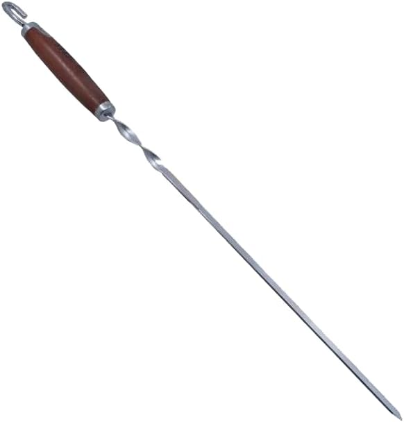 TEXAS CLUB - Stainless Steel Barbecue Sword, Ideal for Churrasco, Kebabs and Other Large Meats, BBQ Skewer, Length 50 cm