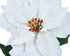 Homesmiths Poinsettia On Stem Polyester Leaves Off White