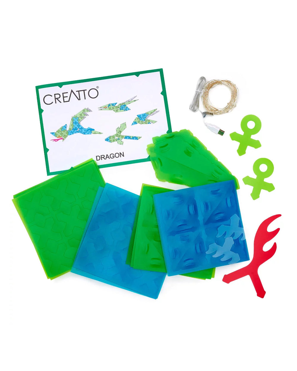 Thames & Kosmos Creatto Dragon Light-Up Crafting Puzzle Kit