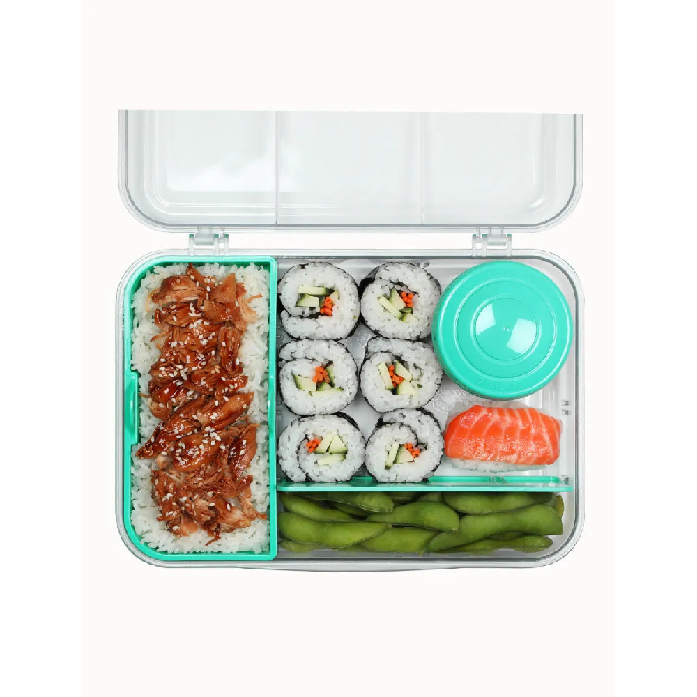Sistema 1.48L Bento To Go with Mini Bite and Moveable Dividers Teal