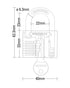 Stanley Brass Padlock 40mm Standard Shackle