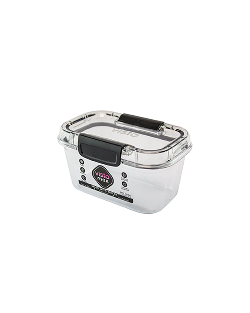 Visto Max 420ML Rectangle Storage Container with Clear Base & Lid