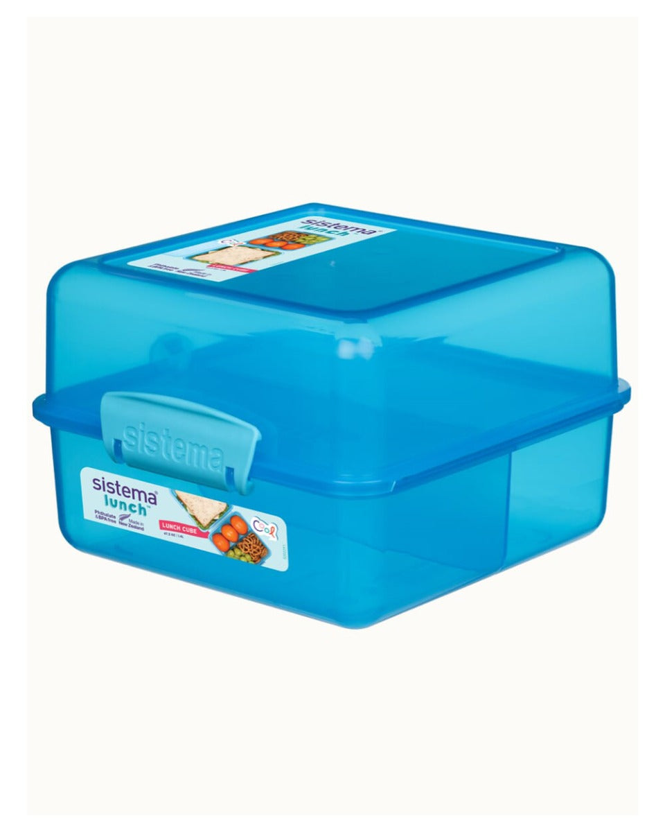 Sistema Lunch Cube Coloured 1.4L Blue