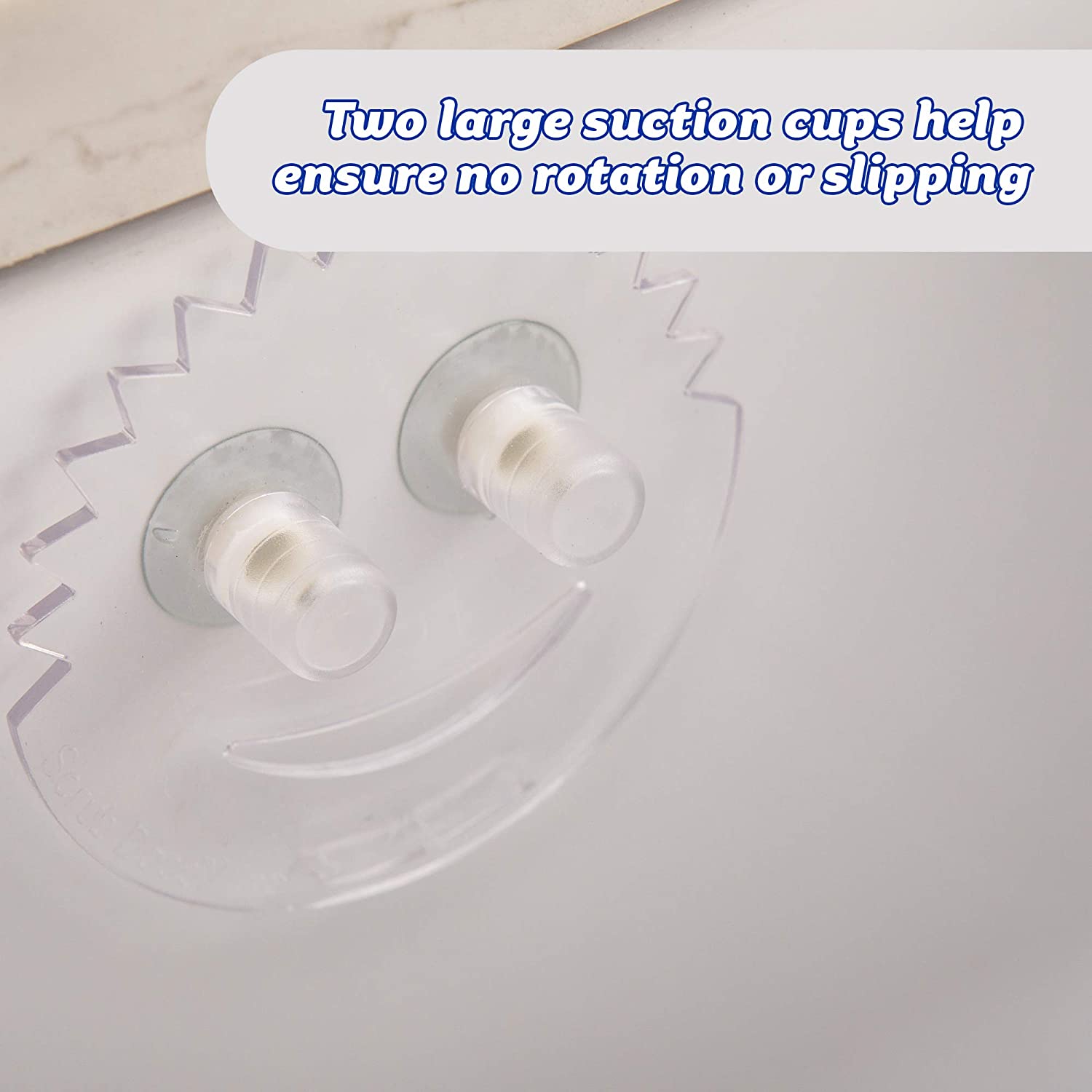 Scrub Daddy Caddy Smiley Face Sponge Holder, With Suction Cups And Smart Storage
