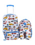 Travelers Club 5 Pieces Kids Luggage Set with 360Â° 4 Wheel Spinner System Fire Brigades