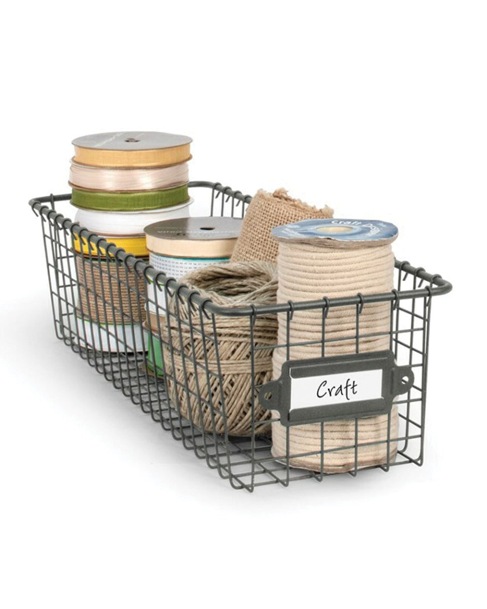 Spectrum Vintage Living Storage Basket 5.5 X 16 Inch