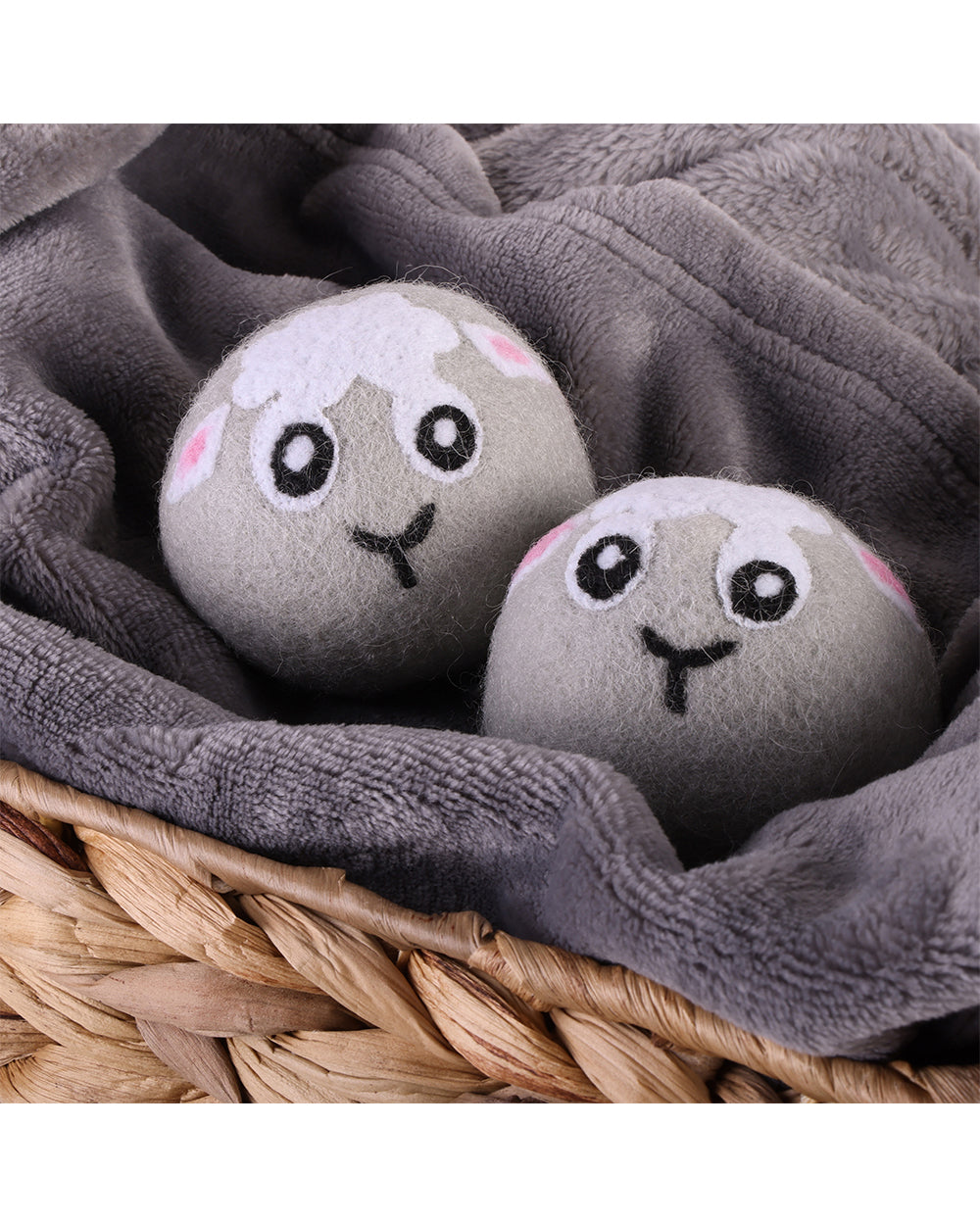 Simplify 2 Pieces Wool Character Dryer Balls Assorted 1 Pack