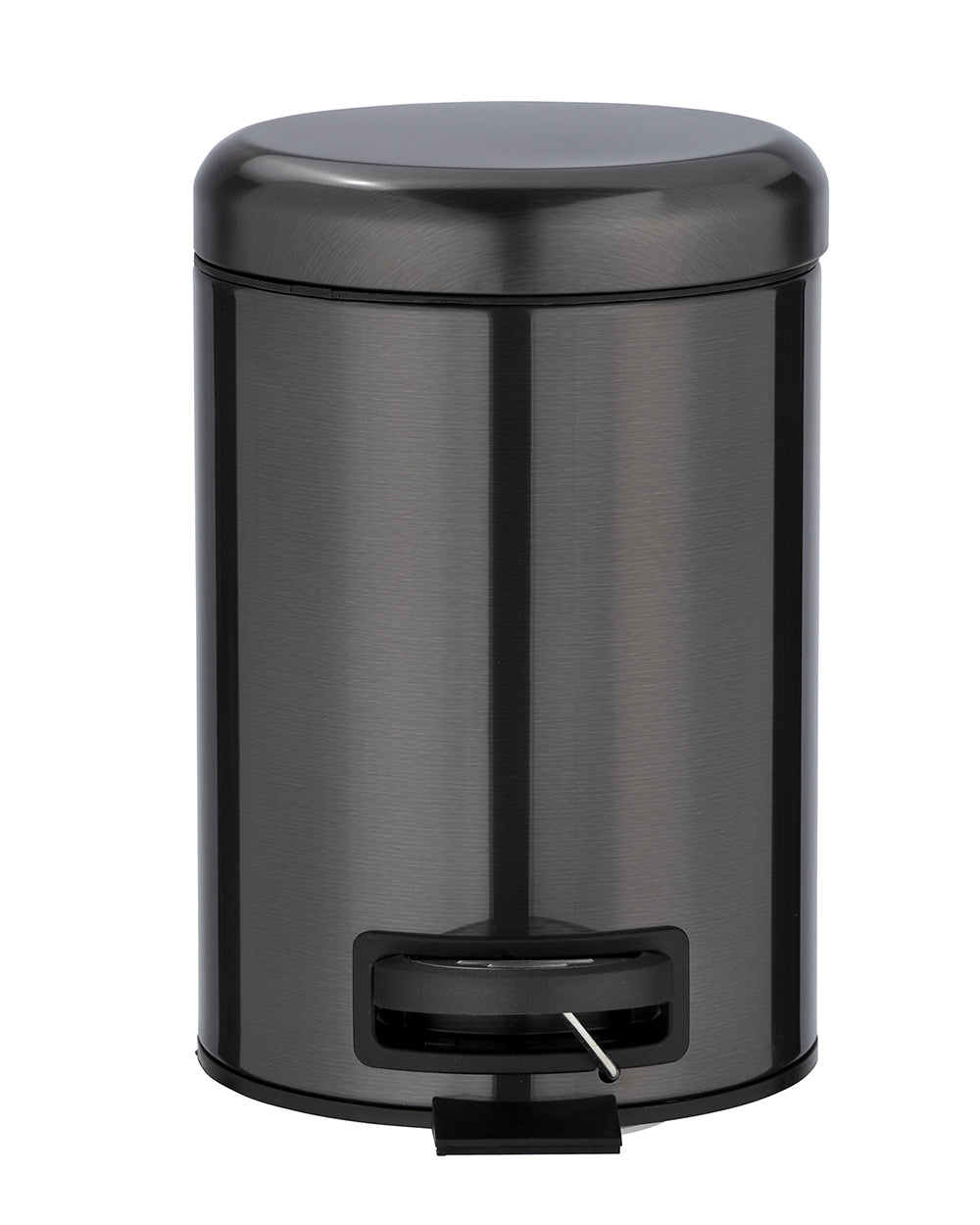 Wenko Pedal Bin Mod. Leman Stainless Steel Metal Black 3 Litres