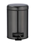 Wenko Pedal Bin Mod. Leman Stainless Steel Metal Black 3 Litres