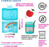 Yumbox Snack 3-Compartment Snack Box Aqua