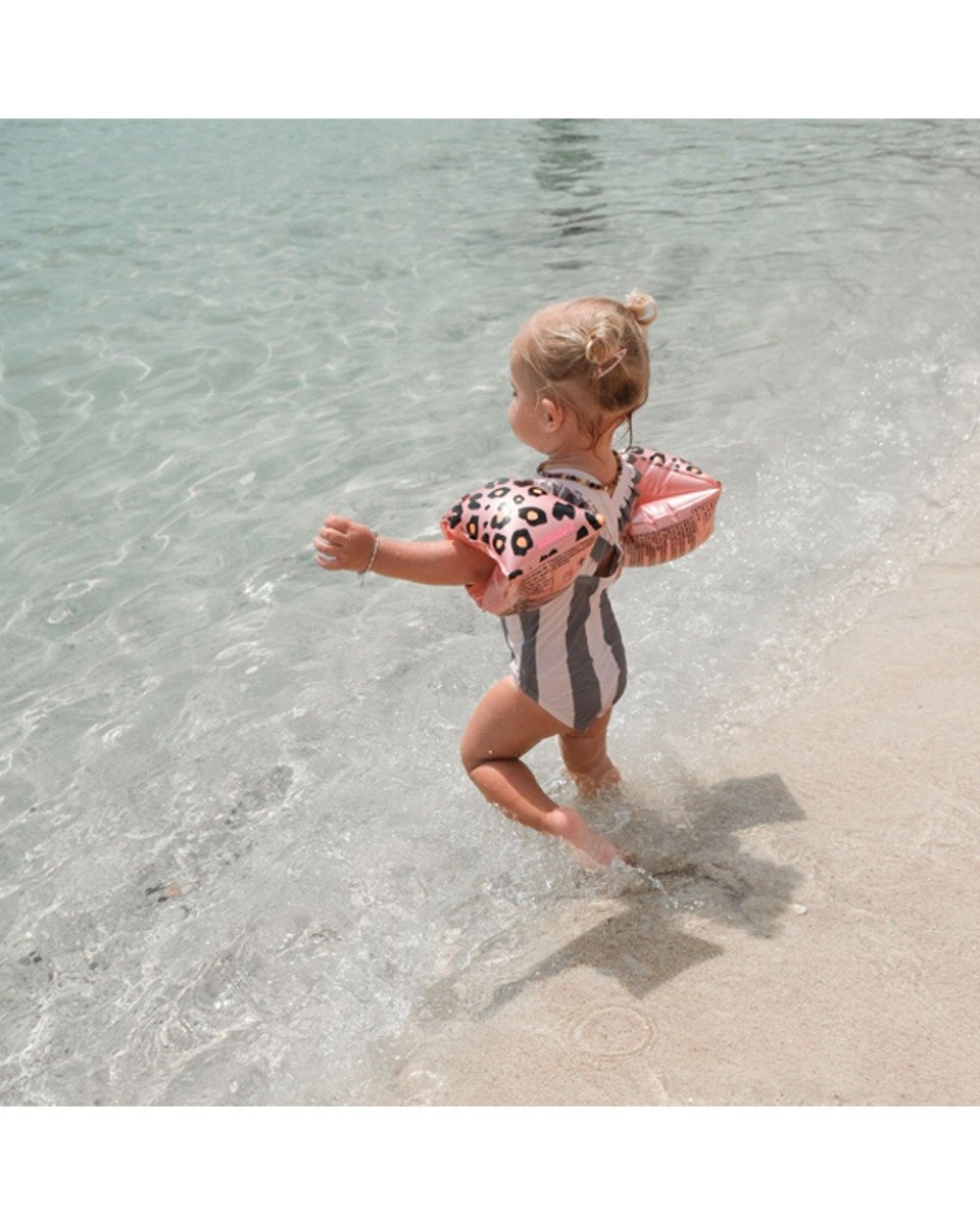 Swim Essentials Rose Gold Leopard Inflatable Swimming Armbands 0-2 years