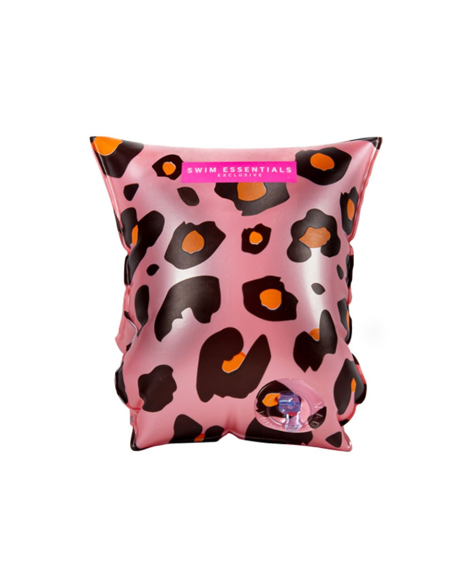 Swim Essentials Rose Gold Leopard Inflatable Swimming Armbands 0-2 years
