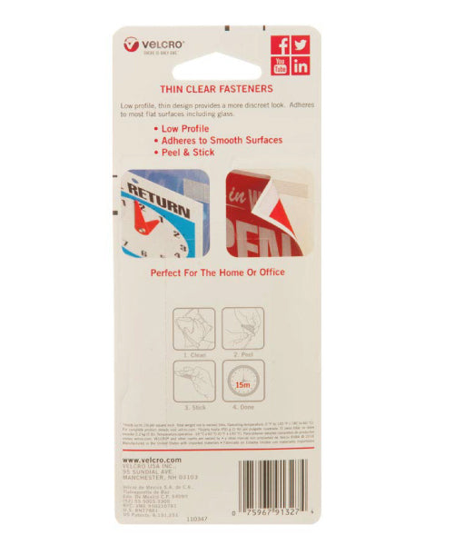 Velcro 3-1/2 Inches Thin Fastener Strip