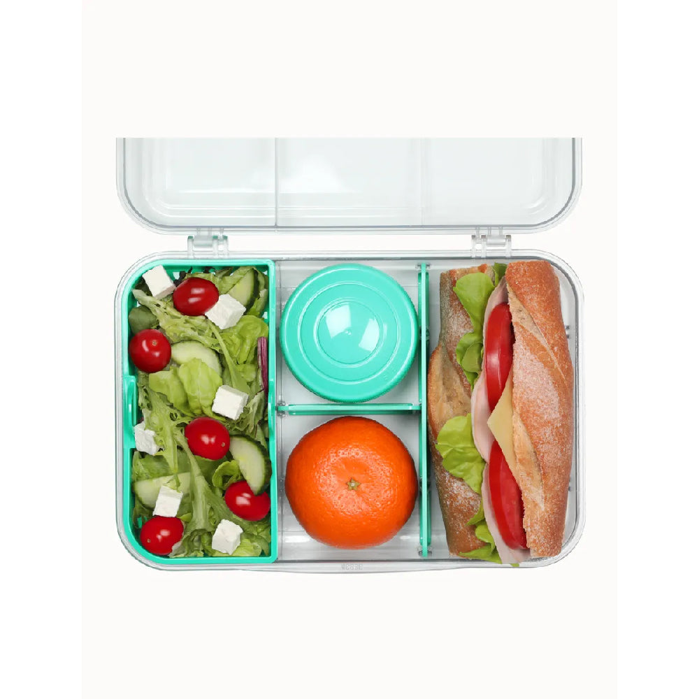 Sistema 1.48L Bento To Go with Mini Bite and Moveable Dividers Teal
