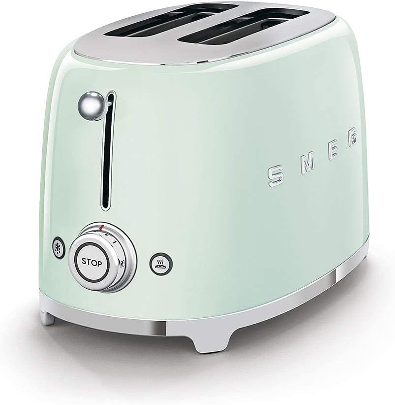 Smeg 2 Slice Toaster Pastel Green