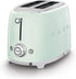 Smeg 2 Slice Toaster Pastel Green