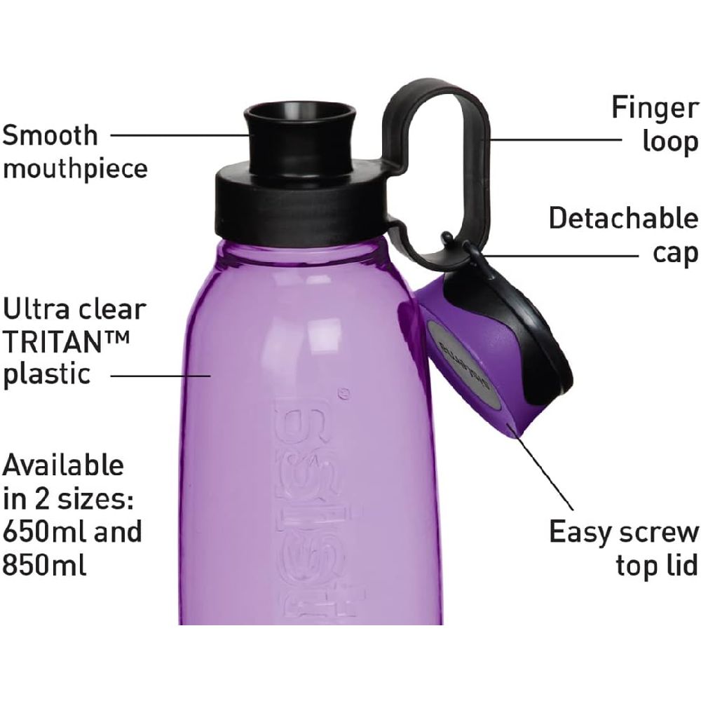 Sistema 650ml Traverse Bottle Purple