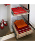 Tansel Wardrobe Pull Out Drawers with Slides L 646 x 150 x W 485 mm