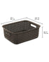 Sterilite Short Weave Basket Espresso