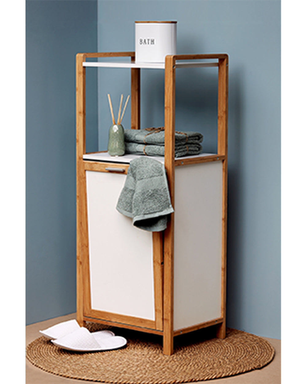 Wenko Shelf with Laundry Box Finja
