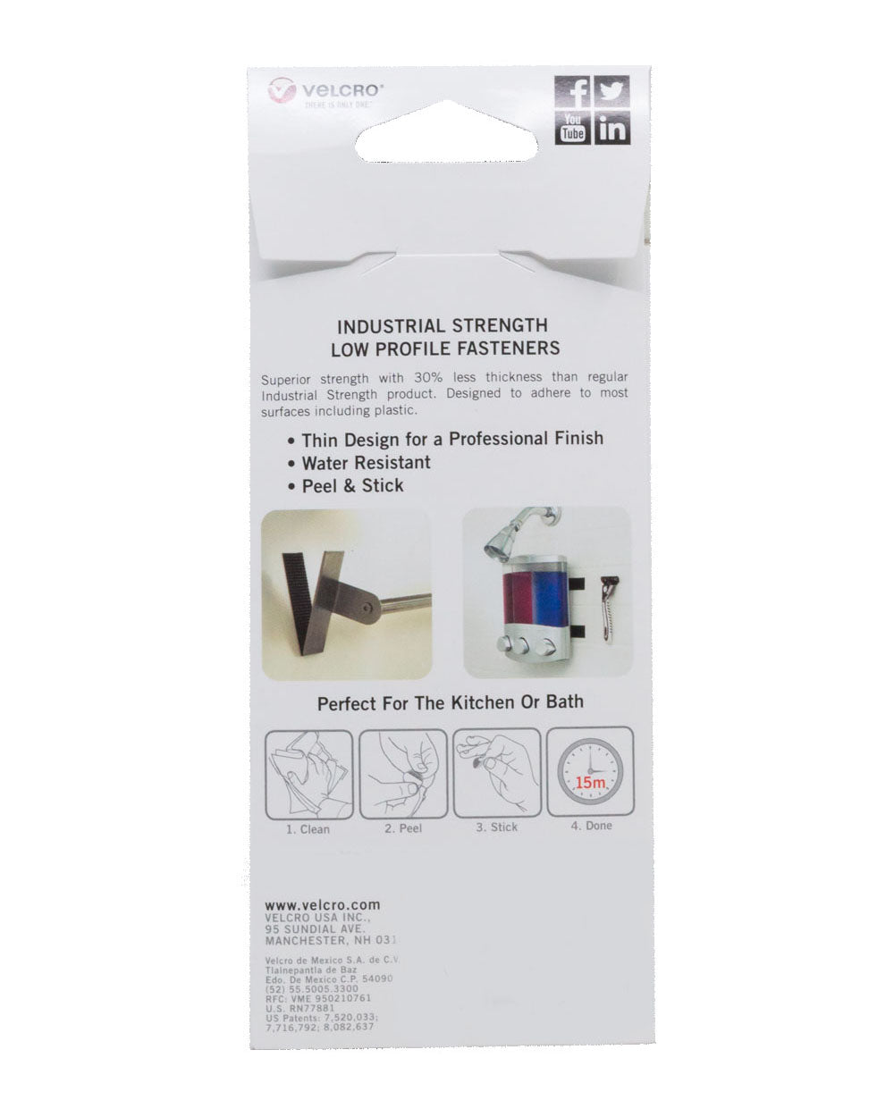 Velcro Pack of 10 Black Velcro Squares