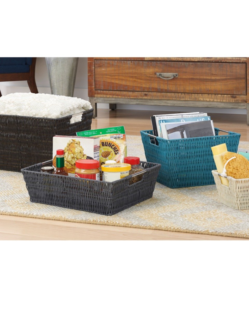 Whitmor Rattique Small Storage Tote