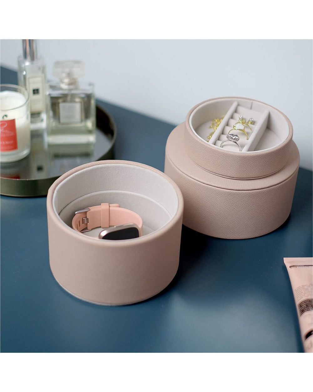Stackers Bedside Jewellery Box Pod Blush Pink