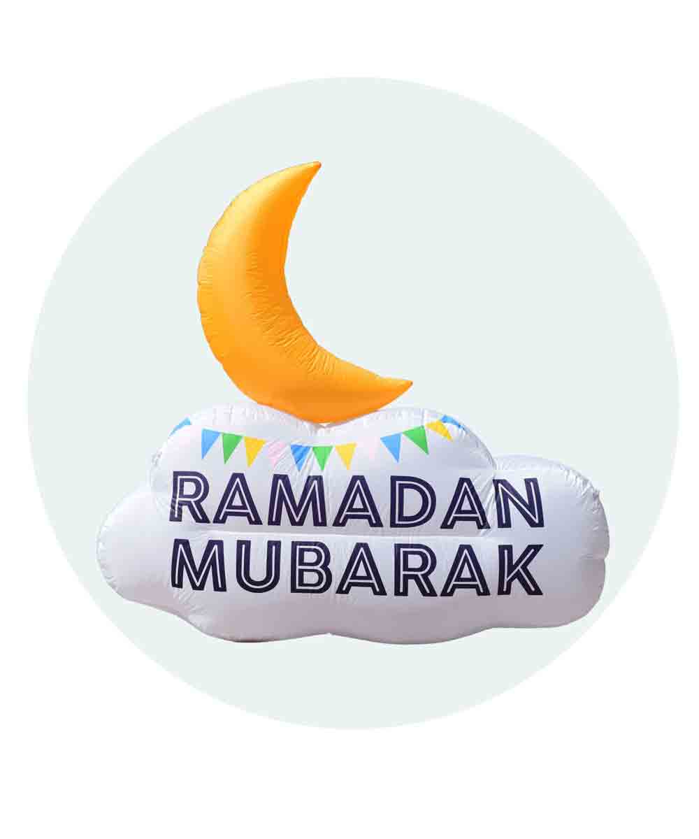 Reversible Crescent Ramadan & Eid Outdoor Inflatable