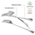 Fissman Set of 3 Dinner Forks Flavia 20cm Stainless Steel