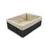 Homesmiths Large Storage Basket Dark Grey with Liner 36 x 27 x 13 cm