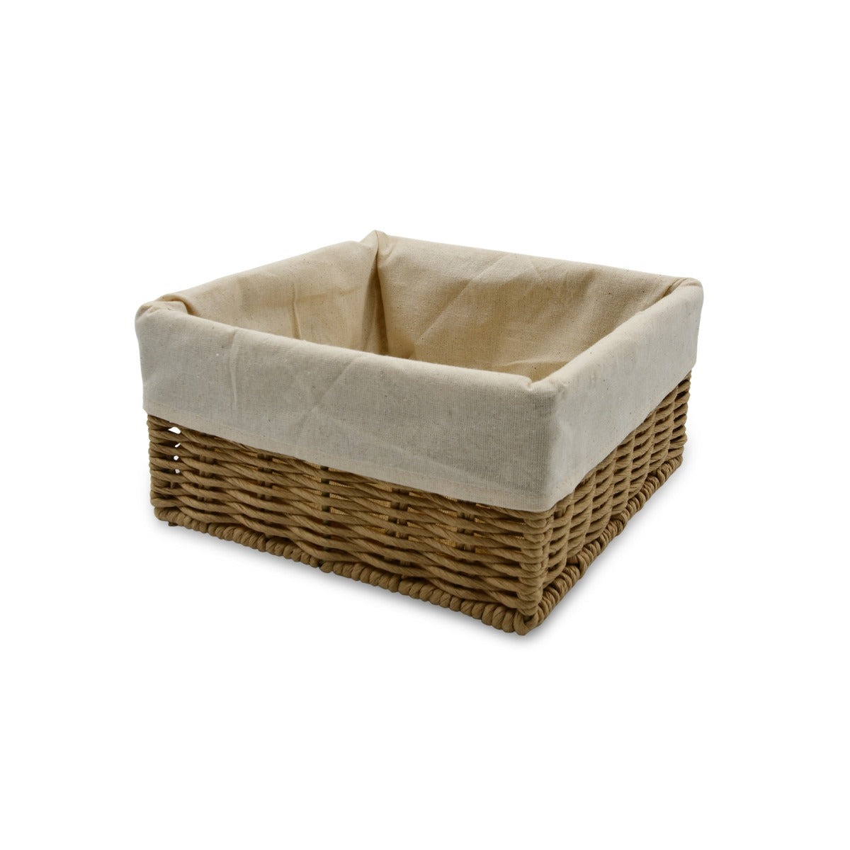 Homesmiths Storage Basket Natural with Liner L20 x W20 x H10 cm