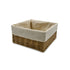Homesmiths Storage Basket Natural with Liner L20 x W20 x H10 cm