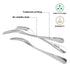 Fissman Set of 3 Fruit Forks Flavia 13cm Stainless Steel